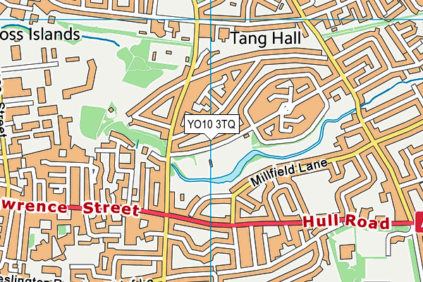 YO10 3TQ map - OS VectorMap District (Ordnance Survey)