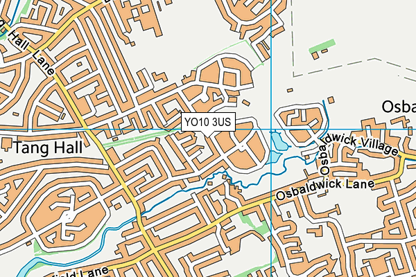 YO10 3US map - OS VectorMap District (Ordnance Survey)
