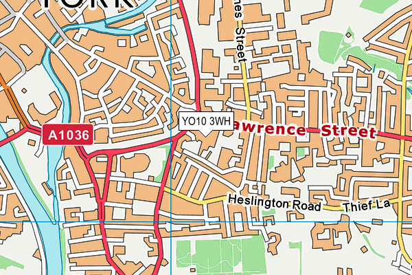 YO10 3WH map - OS VectorMap District (Ordnance Survey)