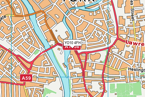 YO10 4FH map - OS VectorMap District (Ordnance Survey)