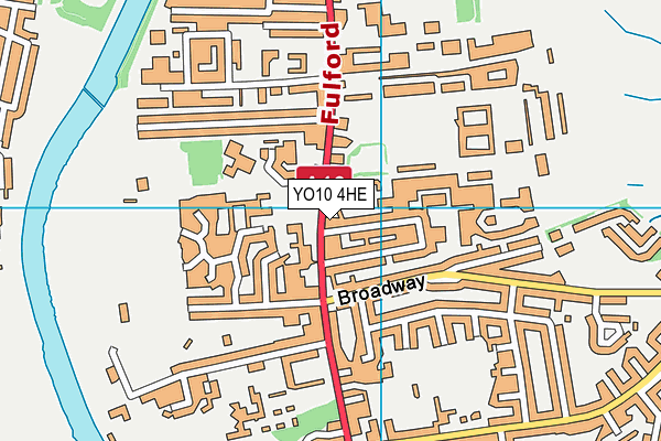 YO10 4HE map - OS VectorMap District (Ordnance Survey)