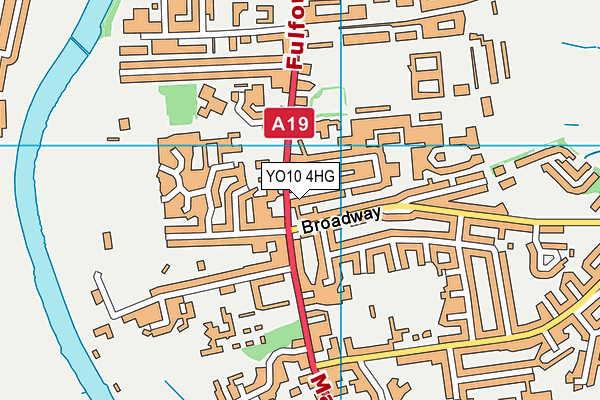 YO10 4HG map - OS VectorMap District (Ordnance Survey)