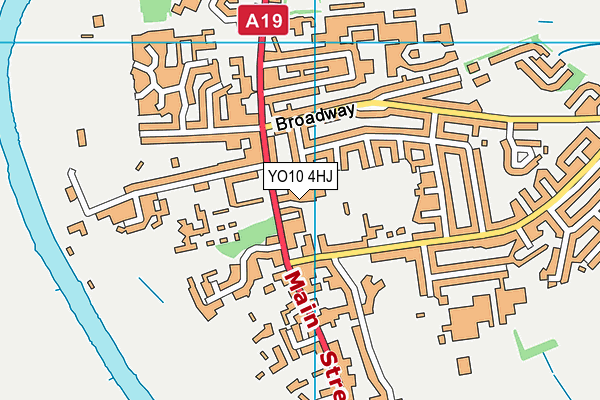 YO10 4HJ map - OS VectorMap District (Ordnance Survey)