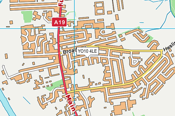 YO10 4LE map - OS VectorMap District (Ordnance Survey)