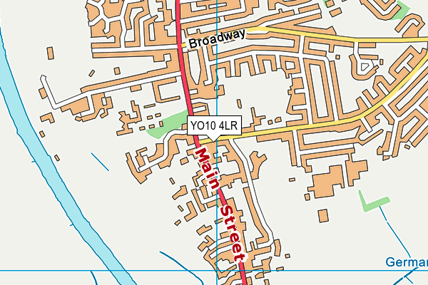 YO10 4LR map - OS VectorMap District (Ordnance Survey)
