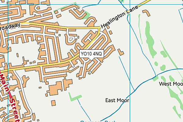 YO10 4NQ map - OS VectorMap District (Ordnance Survey)