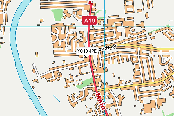 YO10 4PE map - OS VectorMap District (Ordnance Survey)