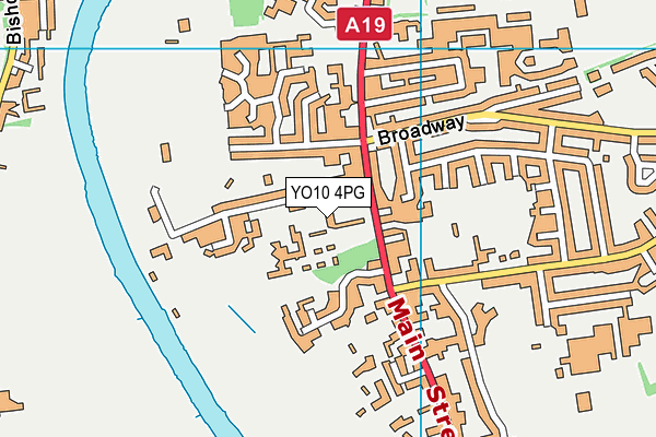 YO10 4PG map - OS VectorMap District (Ordnance Survey)