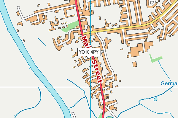 YO10 4PY map - OS VectorMap District (Ordnance Survey)