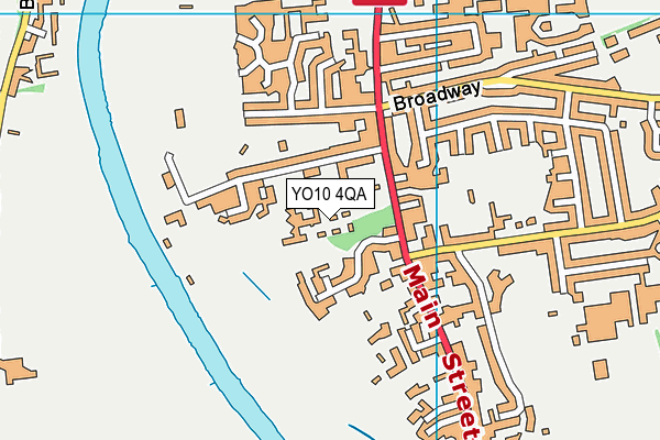 YO10 4QA map - OS VectorMap District (Ordnance Survey)