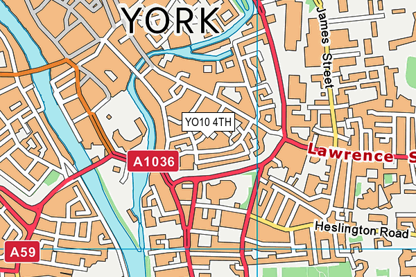 YO10 4TH map - OS VectorMap District (Ordnance Survey)