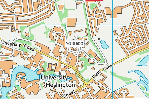 YO10 5DG map - OS VectorMap District (Ordnance Survey)