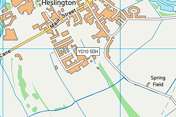 YO10 5DH map - OS VectorMap District (Ordnance Survey)