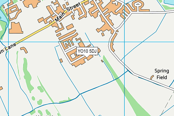 YO10 5DJ map - OS VectorMap District (Ordnance Survey)