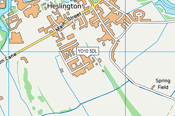 YO10 5DL map - OS VectorMap District (Ordnance Survey)