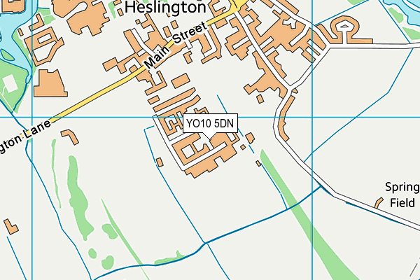 YO10 5DN map - OS VectorMap District (Ordnance Survey)