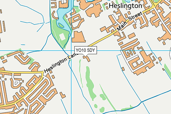 Fulford Golf Club map (YO10 5DY) - OS VectorMap District (Ordnance Survey)