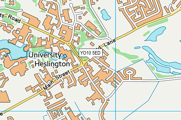 YO10 5ED map - OS VectorMap District (Ordnance Survey)