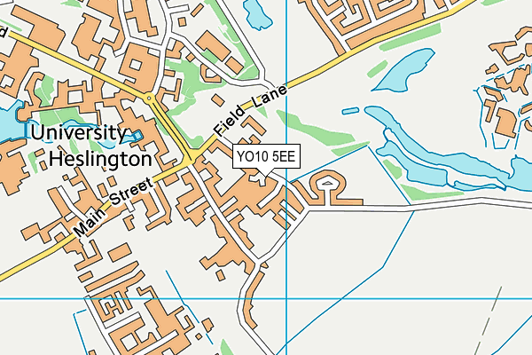 YO10 5EE map - OS VectorMap District (Ordnance Survey)