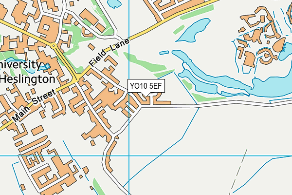 YO10 5EF map - OS VectorMap District (Ordnance Survey)