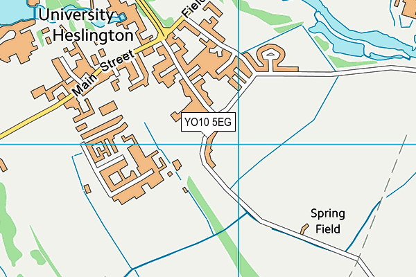 YO10 5EG map - OS VectorMap District (Ordnance Survey)