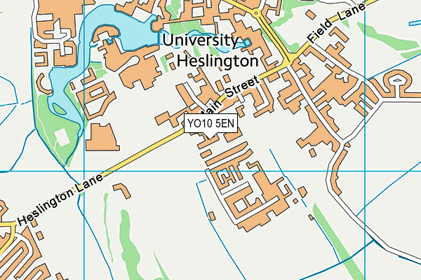 YO10 5EN map - OS VectorMap District (Ordnance Survey)