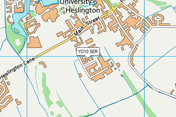 YO10 5ER map - OS VectorMap District (Ordnance Survey)