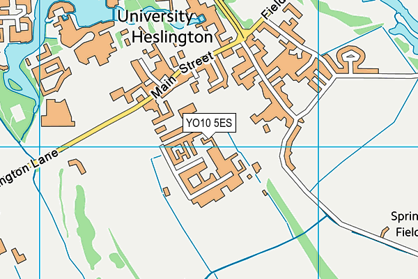 YO10 5ES map - OS VectorMap District (Ordnance Survey)