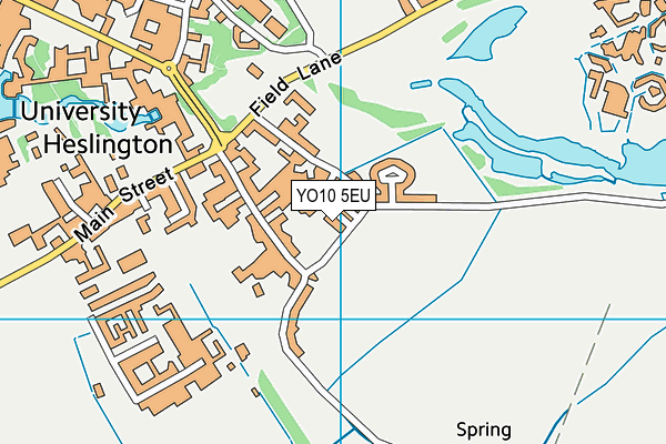 YO10 5EU map - OS VectorMap District (Ordnance Survey)