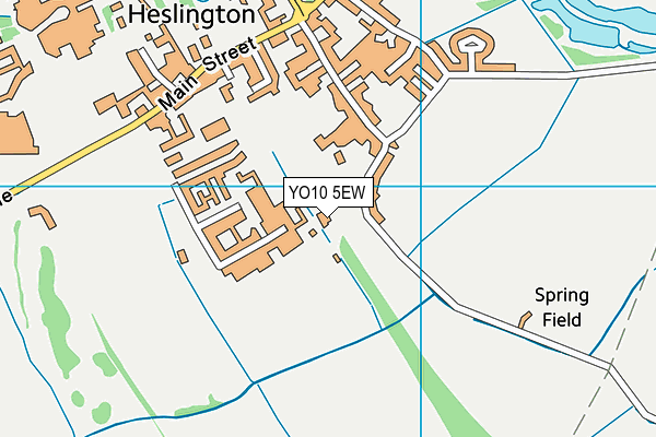 Heslington Sports Field map (YO10 5EW) - OS VectorMap District (Ordnance Survey)