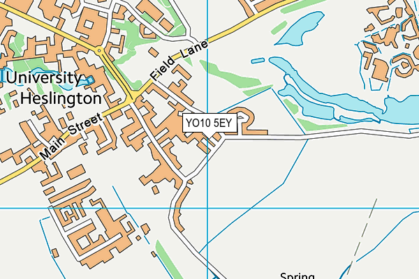 YO10 5EY map - OS VectorMap District (Ordnance Survey)