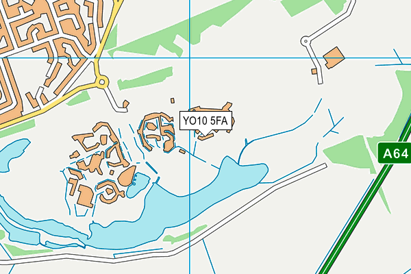 YO10 5FA map - OS VectorMap District (Ordnance Survey)