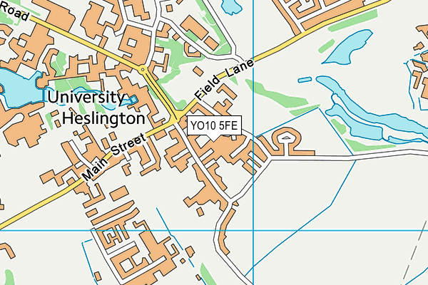 YO10 5FE map - OS VectorMap District (Ordnance Survey)
