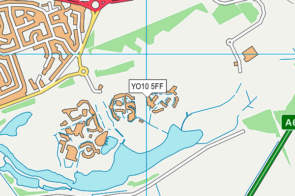 YO10 5FF map - OS VectorMap District (Ordnance Survey)