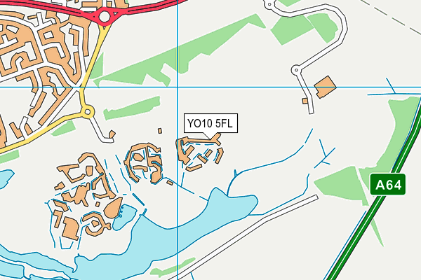 YO10 5FL map - OS VectorMap District (Ordnance Survey)