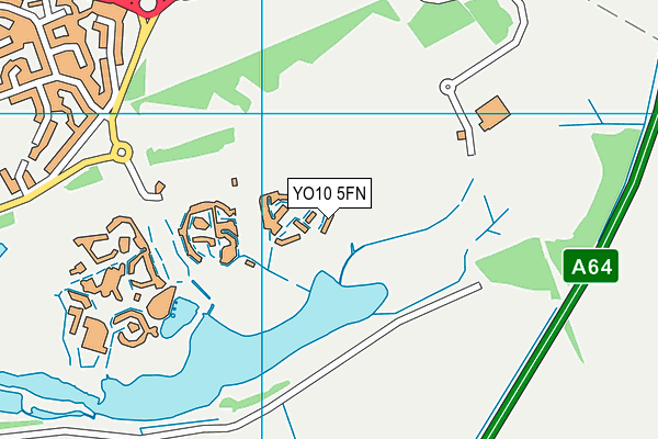 YO10 5FN map - OS VectorMap District (Ordnance Survey)