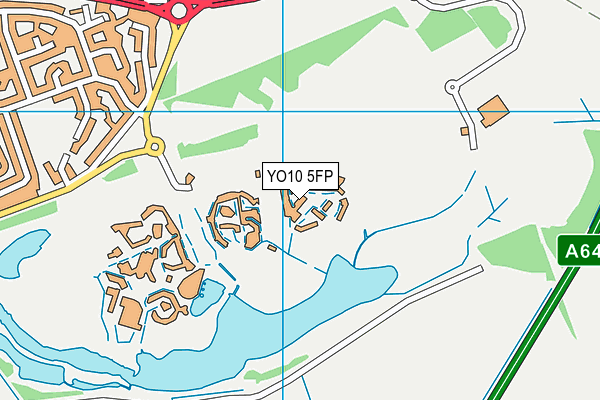 YO10 5FP map - OS VectorMap District (Ordnance Survey)