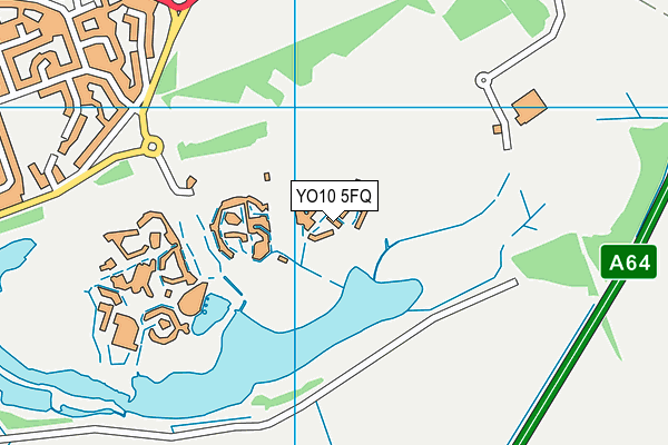 YO10 5FQ map - OS VectorMap District (Ordnance Survey)