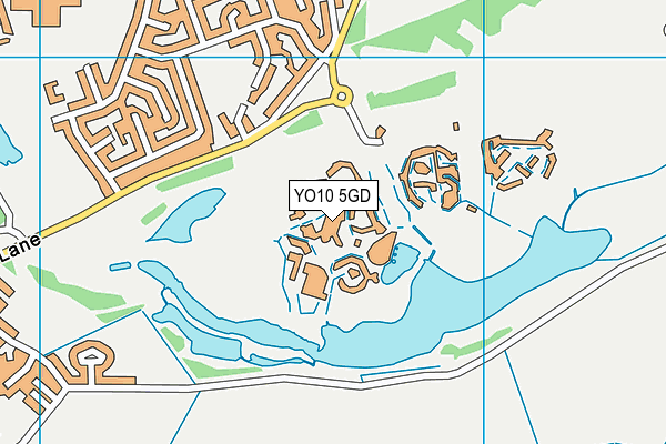 YO10 5GD map - OS VectorMap District (Ordnance Survey)