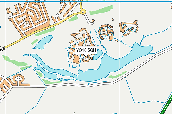 YO10 5GH map - OS VectorMap District (Ordnance Survey)
