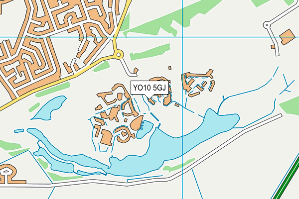 YO10 5GJ map - OS VectorMap District (Ordnance Survey)