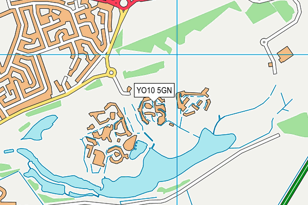YO10 5GN map - OS VectorMap District (Ordnance Survey)