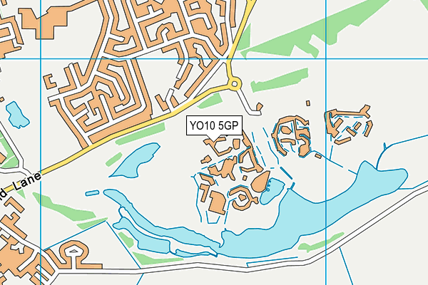 YO10 5GP map - OS VectorMap District (Ordnance Survey)