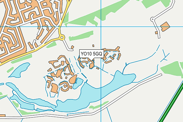 YO10 5GQ map - OS VectorMap District (Ordnance Survey)