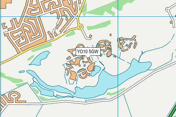 YO10 5GW map - OS VectorMap District (Ordnance Survey)