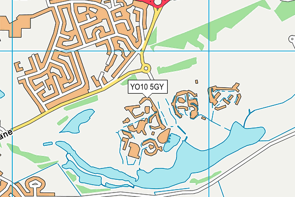 YO10 5GY map - OS VectorMap District (Ordnance Survey)