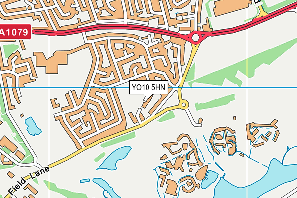 YO10 5HN map - OS VectorMap District (Ordnance Survey)