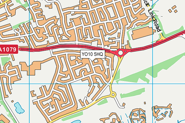 YO10 5HQ map - OS VectorMap District (Ordnance Survey)
