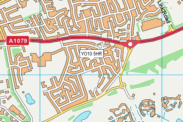 YO10 5HR map - OS VectorMap District (Ordnance Survey)