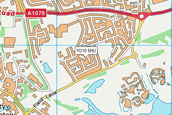 YO10 5HU map - OS VectorMap District (Ordnance Survey)